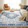 Rectangle Shivank Area Rug with Non-Slip Backing