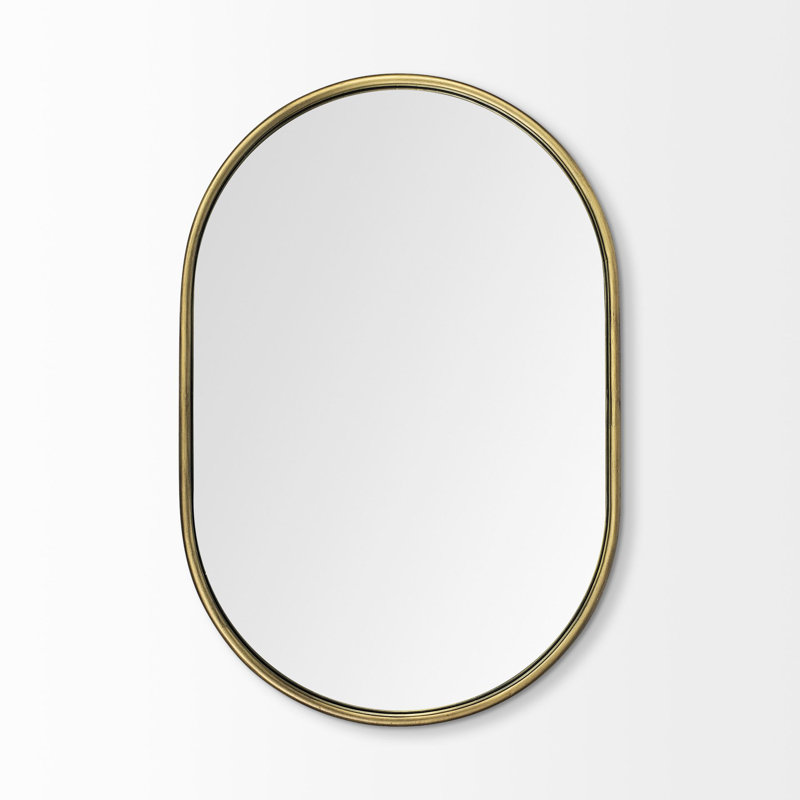 Oval Mirror, Gold Frame