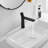 9316-Black Single Handle Bathroom Sink Faucet Matte Black With Drain Assembly