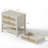 Boho Large Rattan Nightstands With 2 Drawers & 1 Shelf -658369053-653891386