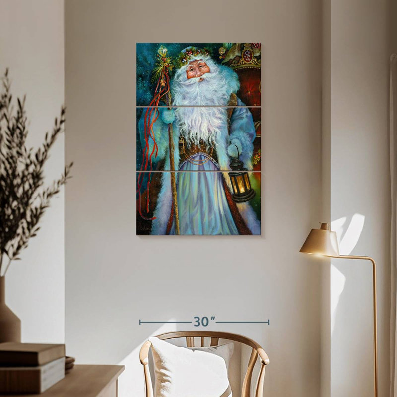 Père Noël à l'ancienne Lelend, H 57 po x l 36 po