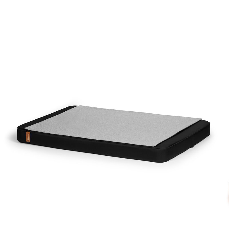 Polyester Pet Bed, Black/Gray, 8cm H x 100cm W x 67cm D