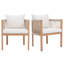 Ensemble de 2 chaises de salle à manger en corde tissée avec cadre amovible en fer à transfert de chaleur avec coussin amovible pour terrasse-323846974-326653877