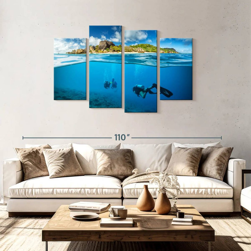 Sireci Diving, 48" H x 75" W