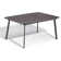 Eiland 63" Long Powder Coated Aluminum Outdoor Dining Table