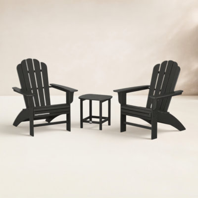 POLYWOOD Country Living Adirondack Chair Set