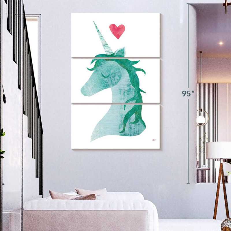 Ashelle licorne magique II, H 74 po x l 48 po