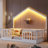 Twin Floor Bed with High Rails, Wooden Montessori Design with LED Light for Safe and Comfortable Sleep-96928750-98550013
