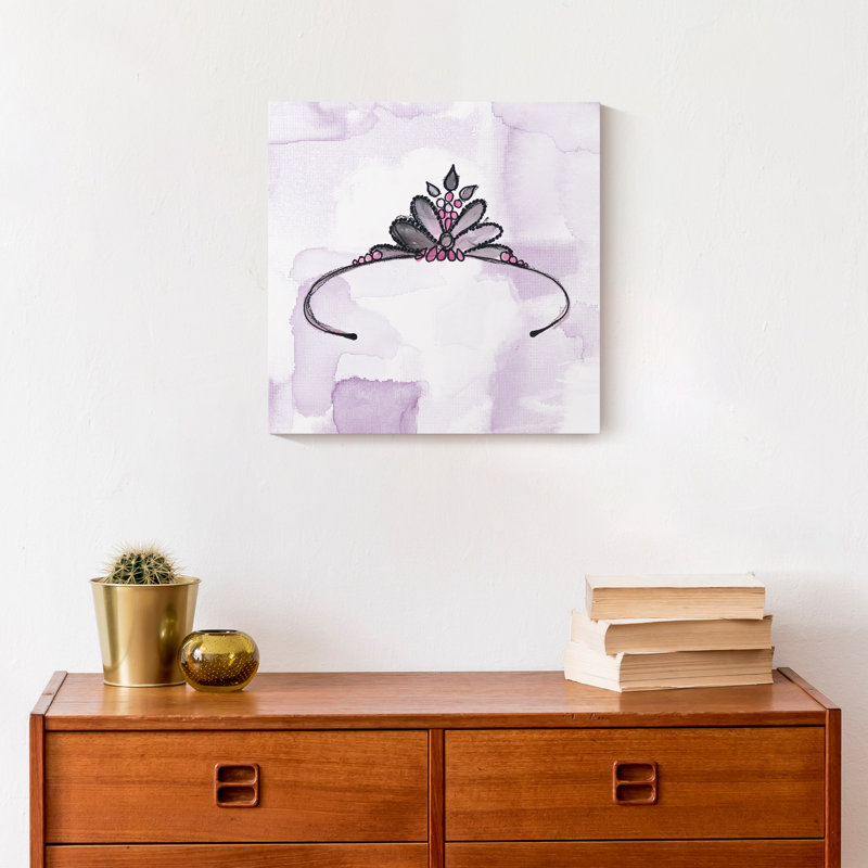 Crown Purple Print On Canvas; 092FCDA17C7B4FCA98B710659399F282 Square, 12" H x 12" W x 1.25" D