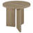 Harout Round End Table with Sculptural 3-Panel Base, Latte-1559977868