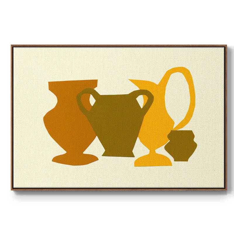 Posing Pottery II, H 17 po x l 25 po x P 2 po, Noyer