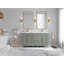Meuble-lavabo double 60 po avec plateau en quartz Cambridge-101280303