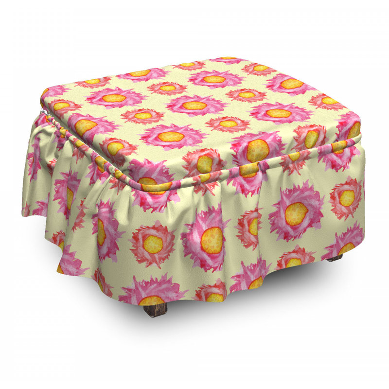 Box Cushion Ottoman Slipcover