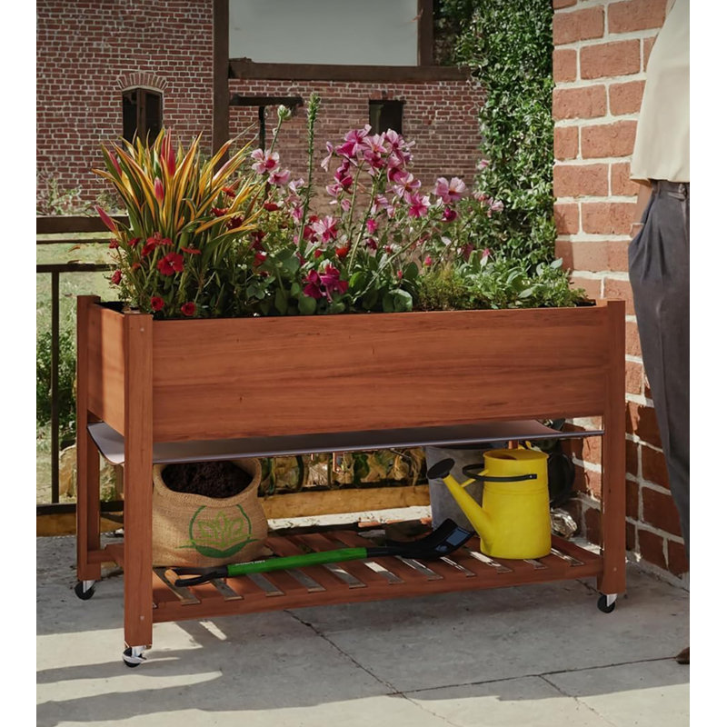 Elevated Planter, Brown
