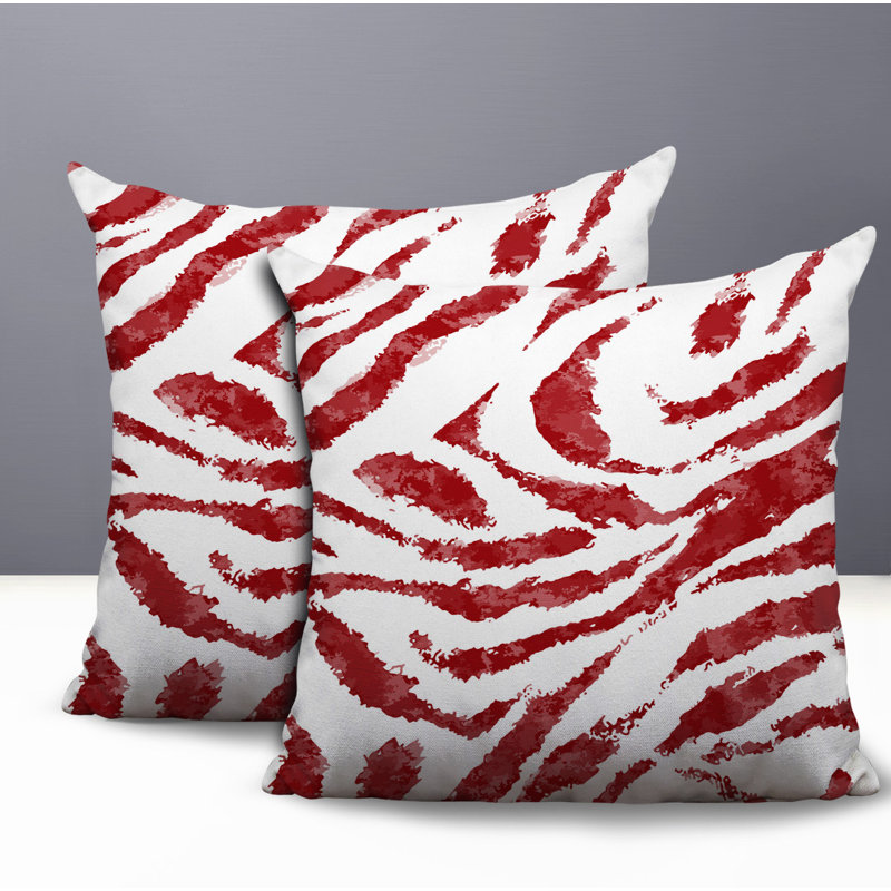 Oreiller réversible intérieur / extérieur Seppo, 20x20, Red