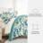 8-Piece Reversible Bedding Bundle - Patterned Duvet Cover, Comforter Insert and Solid Sheet Set-99311787-99311796