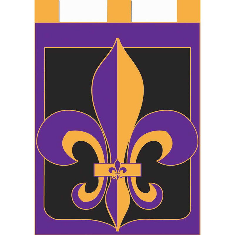 Drapeau de jardin en polyester 42 po x 29 po Spirit Fleur-De-Lis