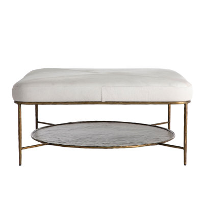 Repose-pieds rectangulaire avec rangement Laurie