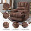 Fauteuil inclinable électrique en chenille de 23 po de large et à dossier haut avec massage par vibration à 8 points et chauffage lombaire-319925408