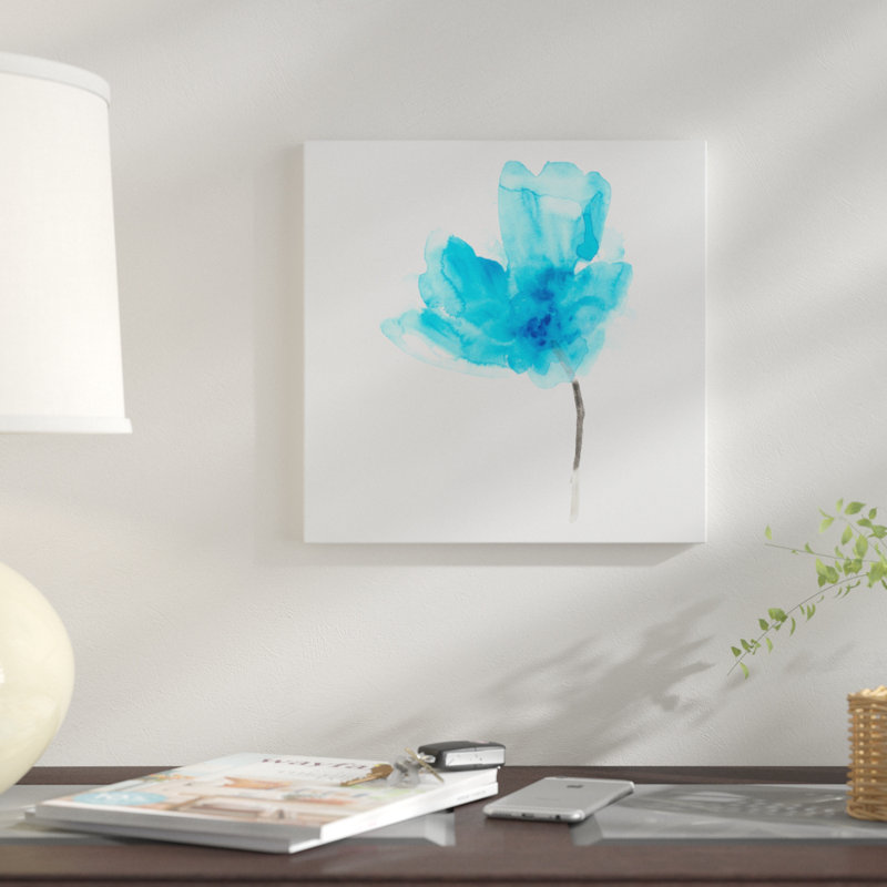 « expressif fleuris v », impression sur toile, H 18 po x l 18 po x P 1,5 po, Pas de tapis, Toile tendue