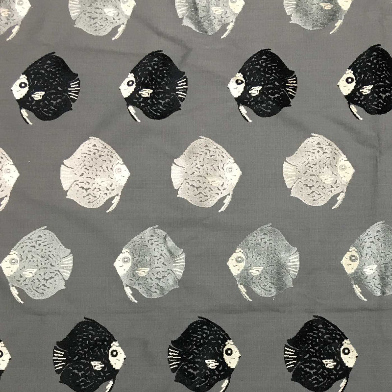 Tissu de revêtement en velours Dori-Seamoon, Zinc