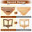 Corner Shower Stool With Storage Shelf - Shaving Bench For Inside Shower To Sit On - Acacia Wood