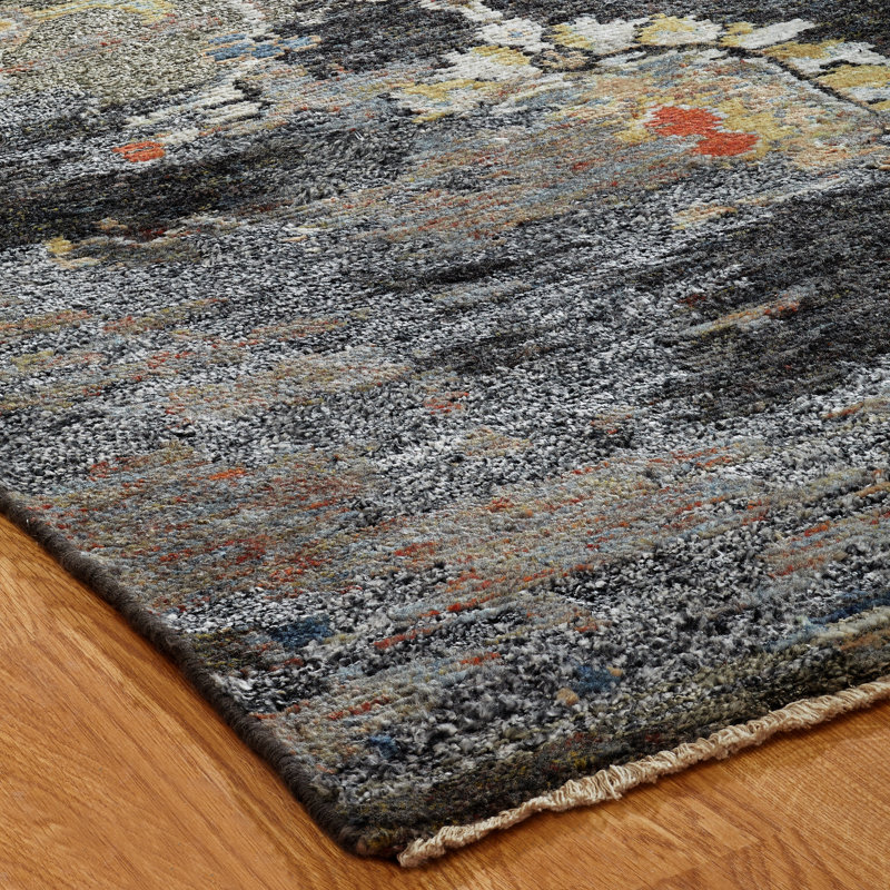 Heritage Bloom Hand Knotted Area Rug, Rectangle 6' x 9'
