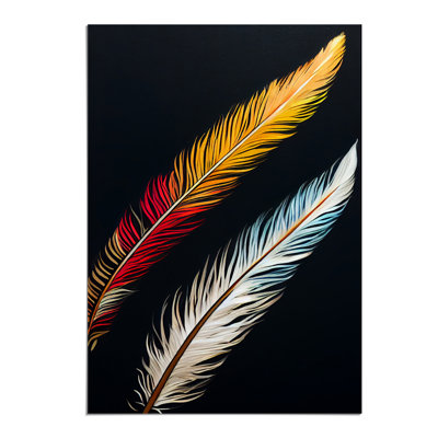 Pair of Feathers - Wall Art