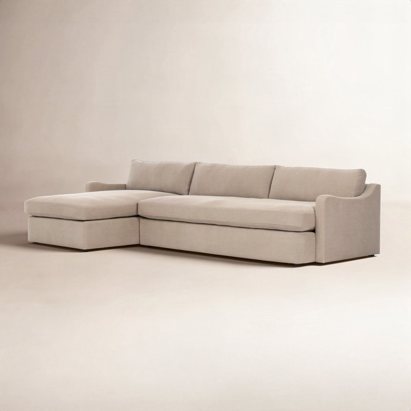 Aurelia 2-Piece Sectional, Left Hand Facing, Boatway Canvas Linen