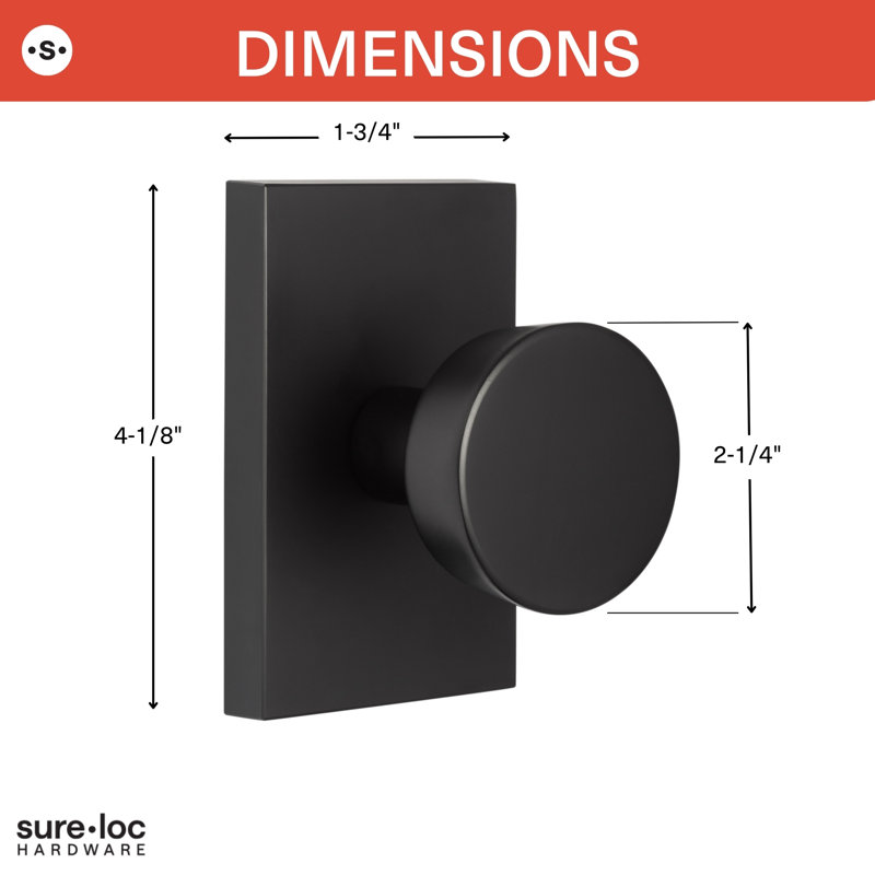 Ridgecrest Mountain Zermatt Dummy Knob, Flat Black