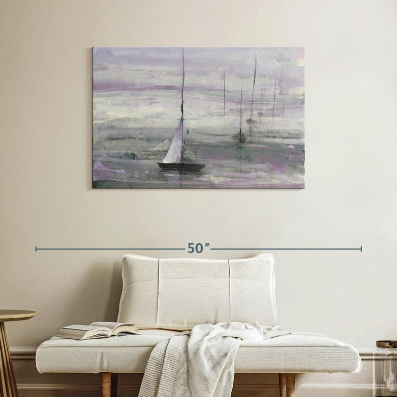 Voile Mehar - mauve, H 26 po x l 39 po