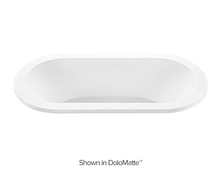 New Yorker 2 Soaker Tub - Matte, Undermount, 22.75" H x 65.5" W x 32" D