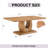 Modern Light Luxury Rectangular MDF Coffee Table