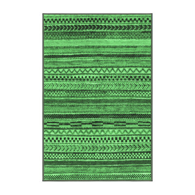 Washable Geometric Indoor Rug