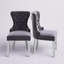 Chaise d'appoint rembourrée en velours Sydnie-1296681850