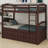 Wood Bunk Bed With Trundle And Drawers-865284772