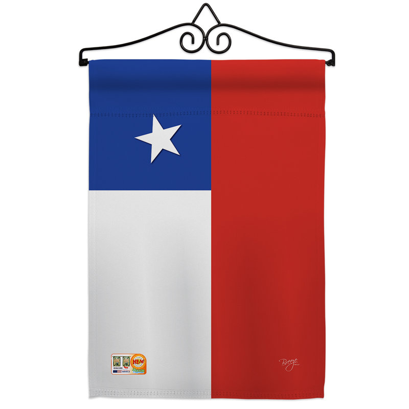 Impressions décoratives de polyester de 2 côtés 19 x 13 po  drapeau de jardin