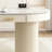 Gray White Rock Slab Three Drawers Computer Desk-712666512