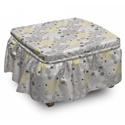 Box Cushion Ottoman Slipcover