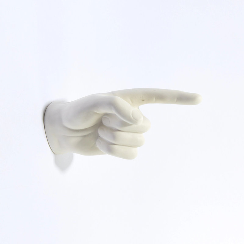 One Finger Pointing Wall Hook