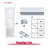 80 in. 3 Lite Forsted Glasses Primed  White Pantry & Closet Sliding Doors With Hardware Kit (No assembly required)-108572135-108572136