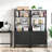 2 Drawers Tall File Cabinet with Shleves-32048385