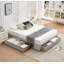 Lit plateforme avec rangement 4 tiroirs-236984341-236984342