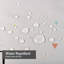 Rideau de douche abstrait avec 12 crochets-23153445