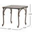 2 pièces Tables d'appoint de patio en fonte d'aluminium - Kd H 18 po x l 18 po