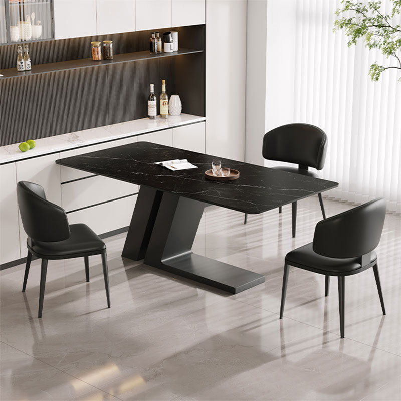 Italian style light luxury rectangular table, 29.5"H x 63"L x 31.5"W