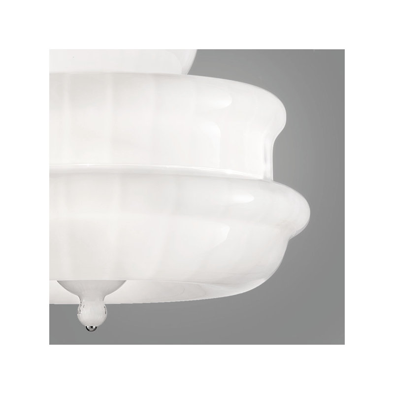 Novecento Table Lamp White Striped Glossy Chrome E12 Ul, White Striped