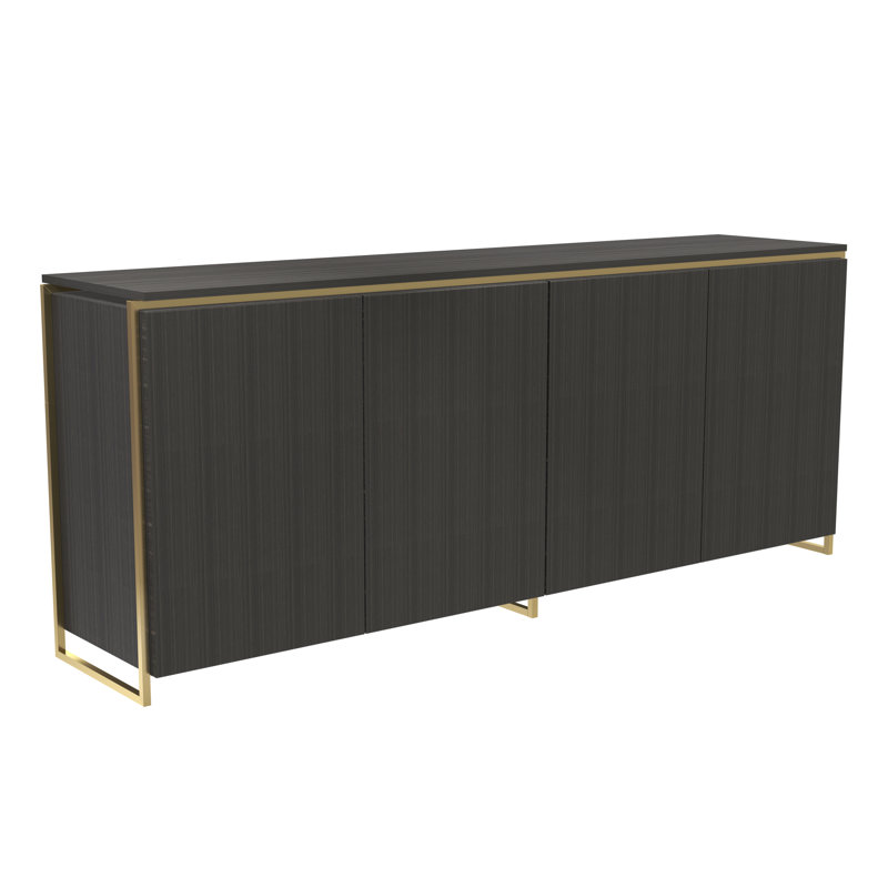 Euclid 183cm Sideboard, Brass Brushed