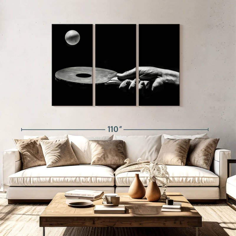 Sireci Ping Pong Practice, 48" H x 74" W
