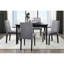 Fauteuils d'appoint décontractés en velours gris, 2 pièces, cadre en bois noir, 2 pièces pour le souper